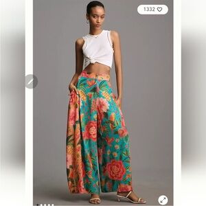 FARM Rio Floral Wide Leg Pants - Multicolor